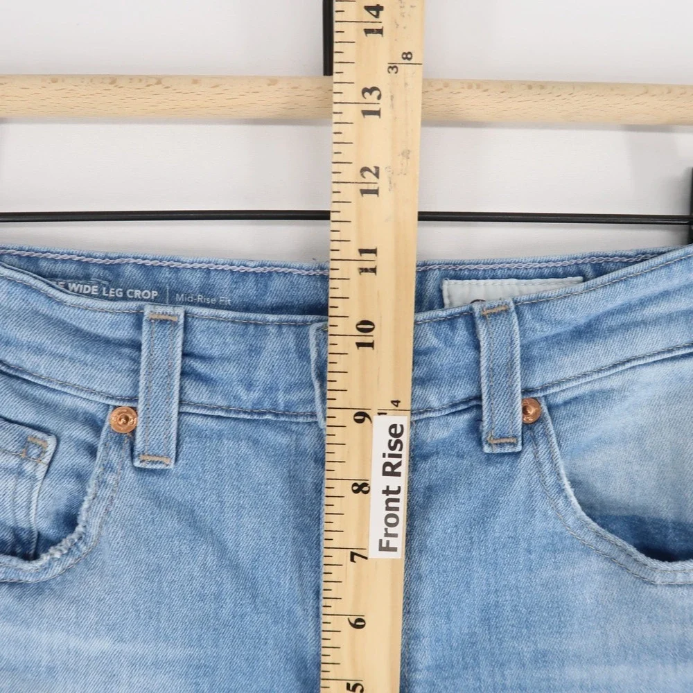 AG Adriano Goldschmied Light Blue Flare Jeans - Picture 8 of 13